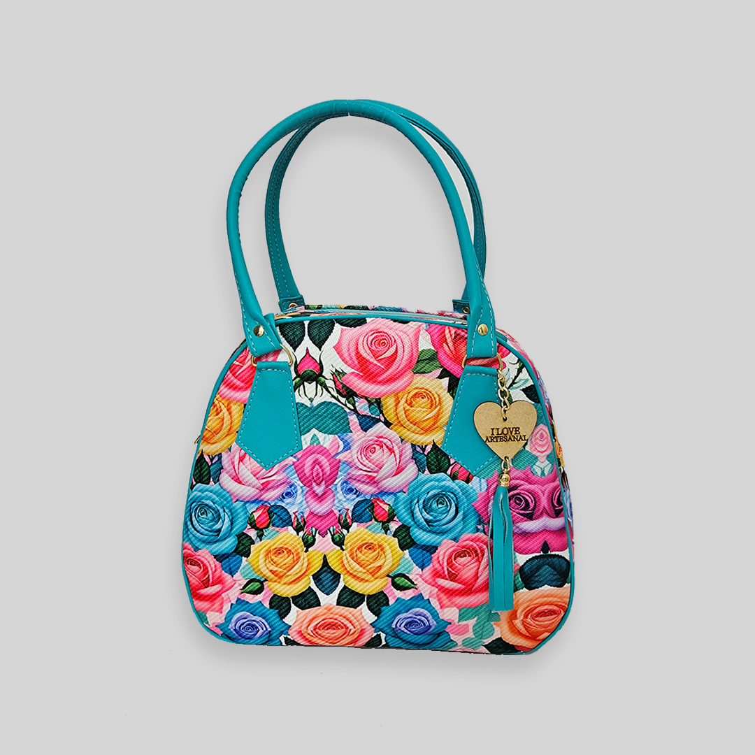 Bolsa artesanal - Rosas Colorfull