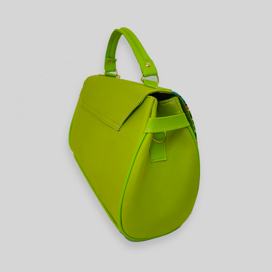 Bolsa artesanal - Mosaico Verde