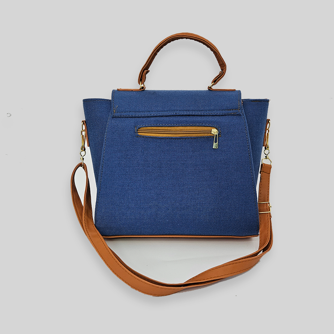 Bolsa artesanal - Azul indigo