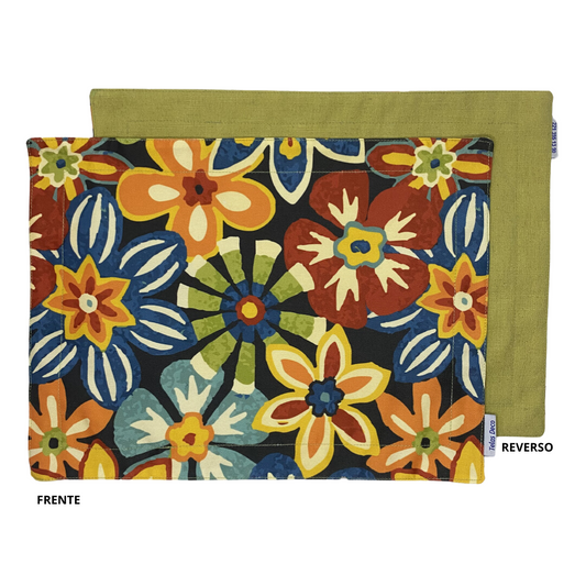 Mantel Individual - Chienes Flores