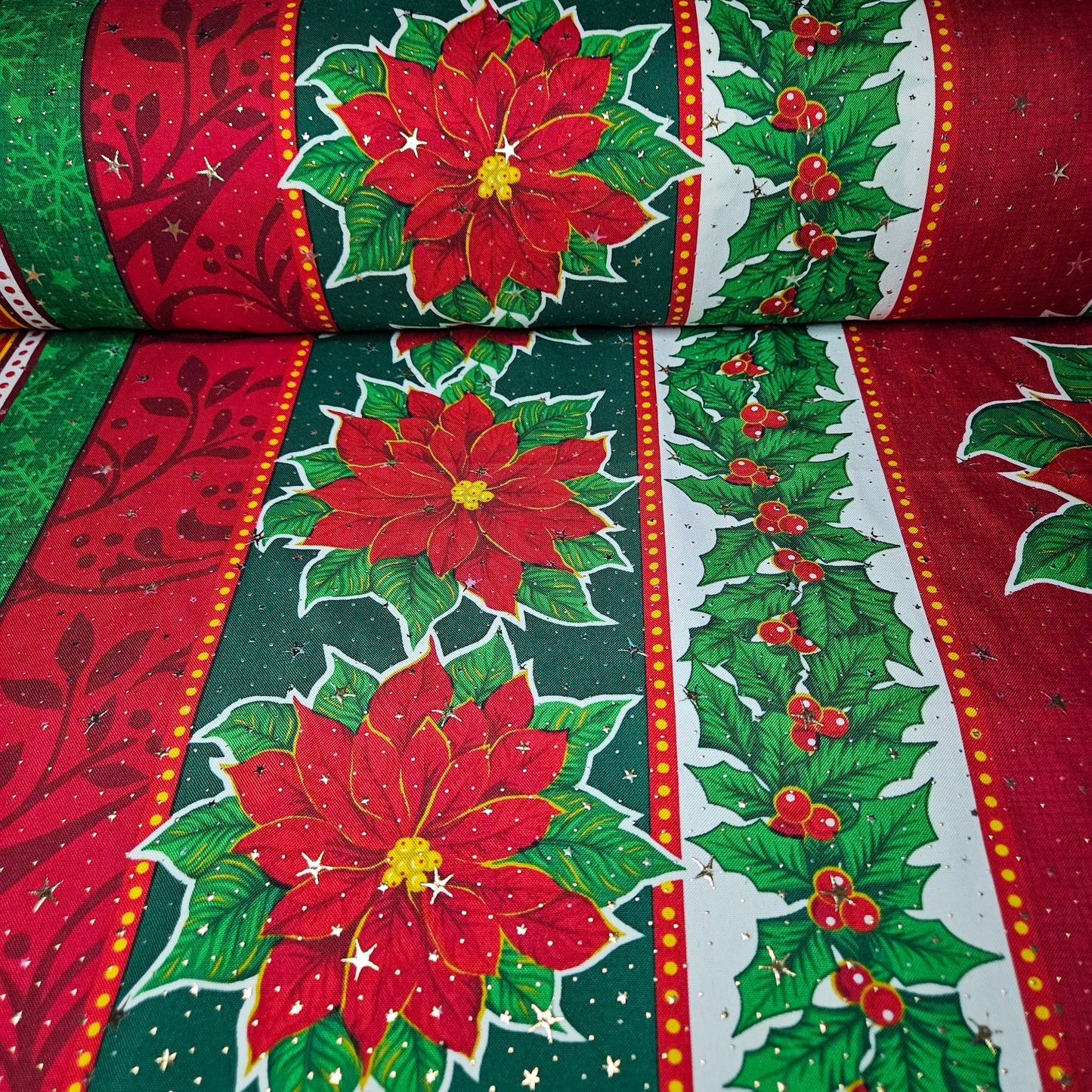 Navidad Dots - Franja roja NB