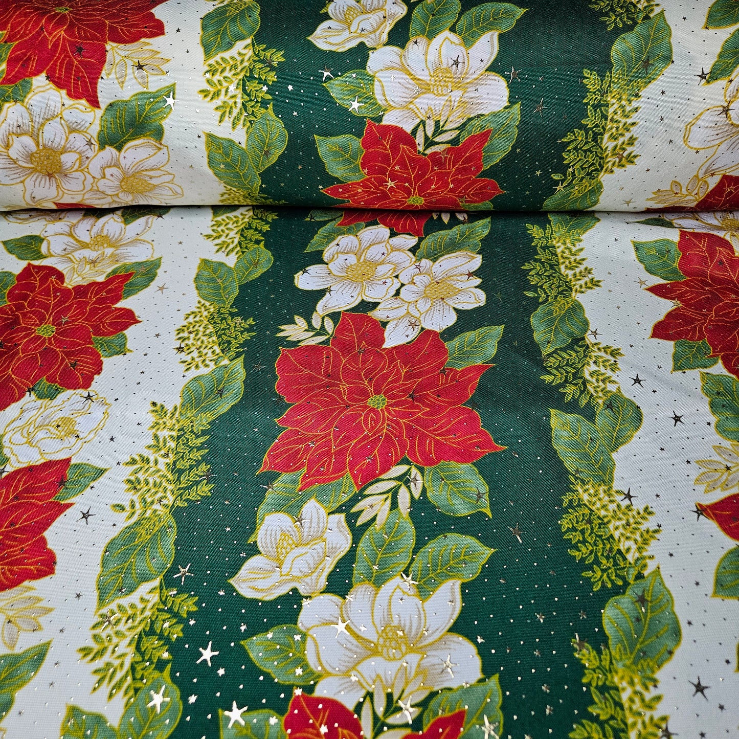 Navidad Dots - Franja Verde NB