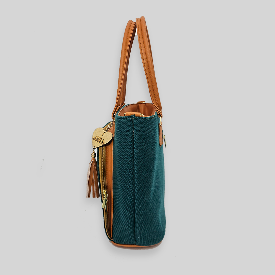 Bolsa artesanal - Verde AQ