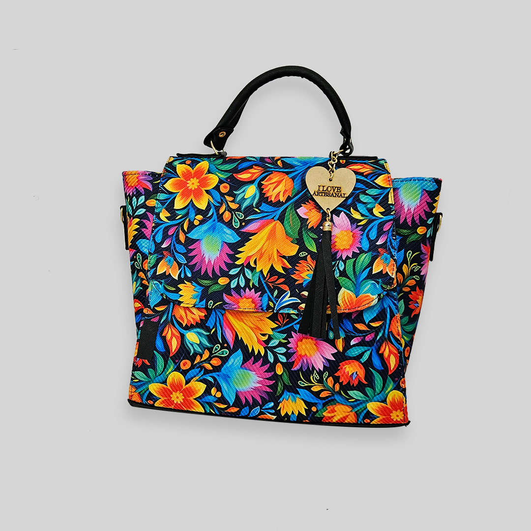 Bolsa artesanal - Flor de temporada