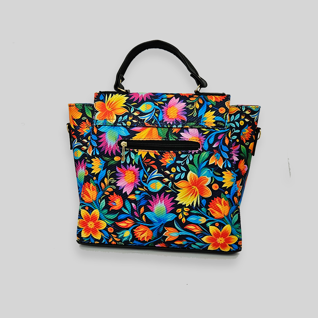 Bolsa artesanal - Flor de temporada