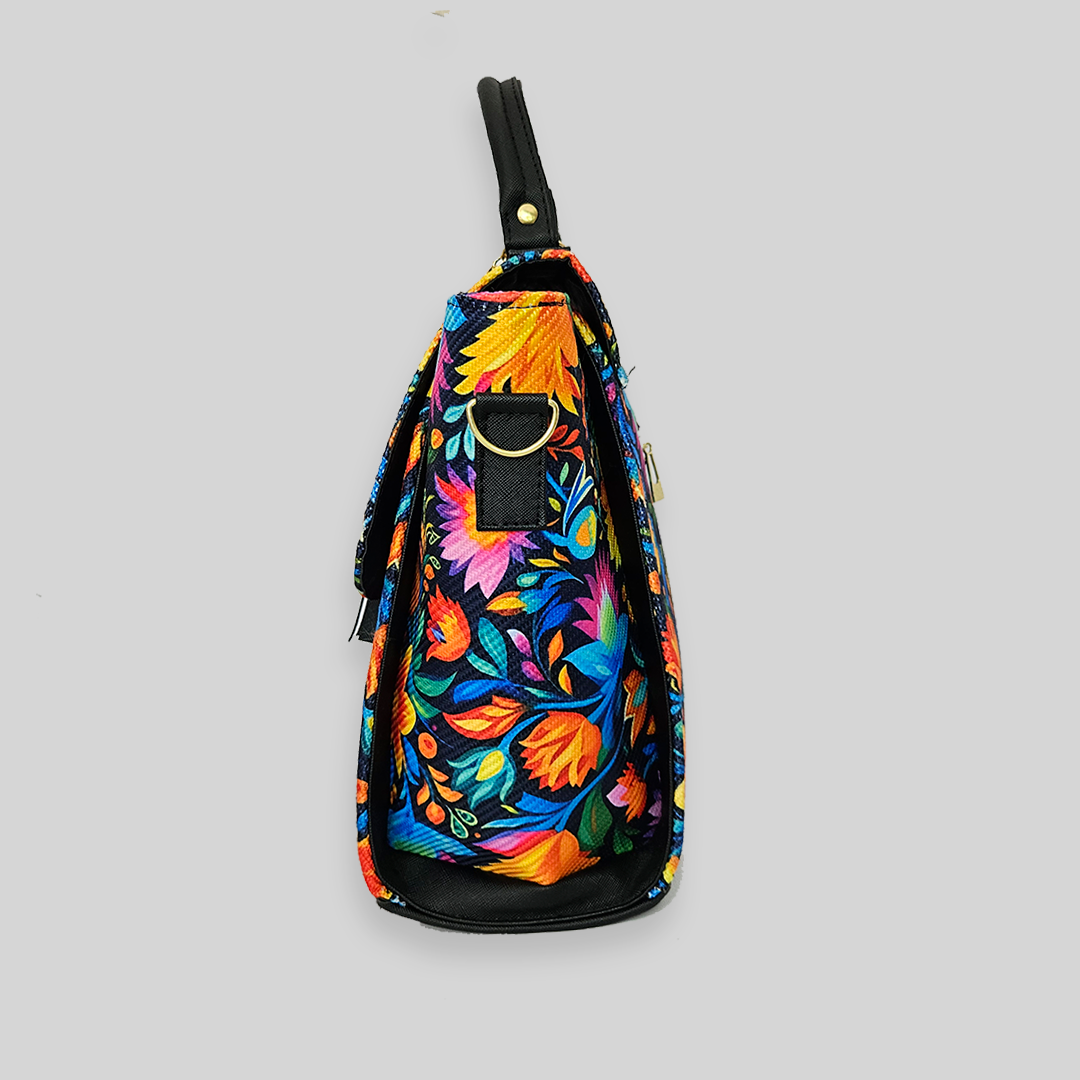 Bolsa artesanal - Flor de temporada