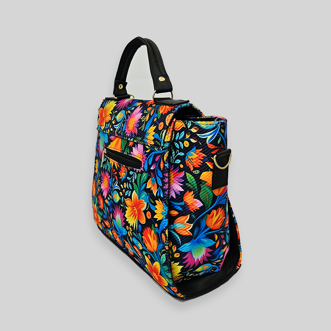 Bolsa artesanal - Flor de temporada