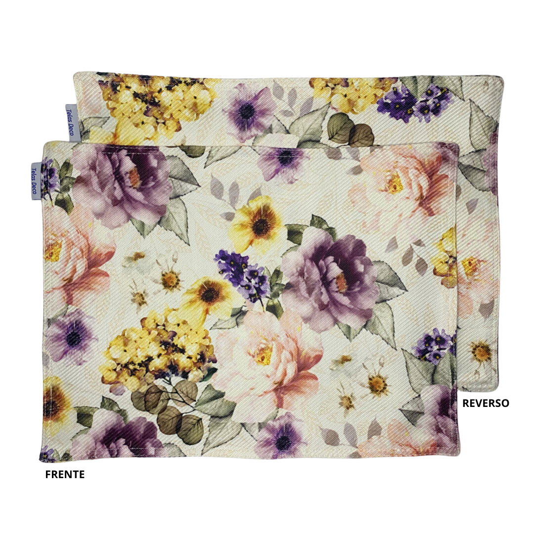 Mantel Individual - Fleur Principal