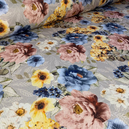 Gaucho - Fleur fondo gris