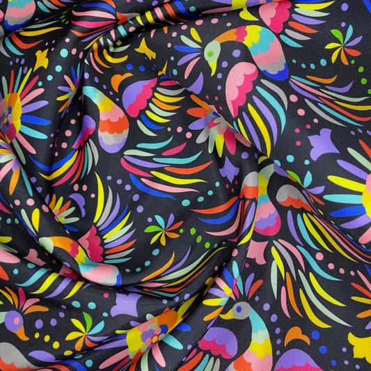 Tela Tafeta 600- Otomi negro rot. M