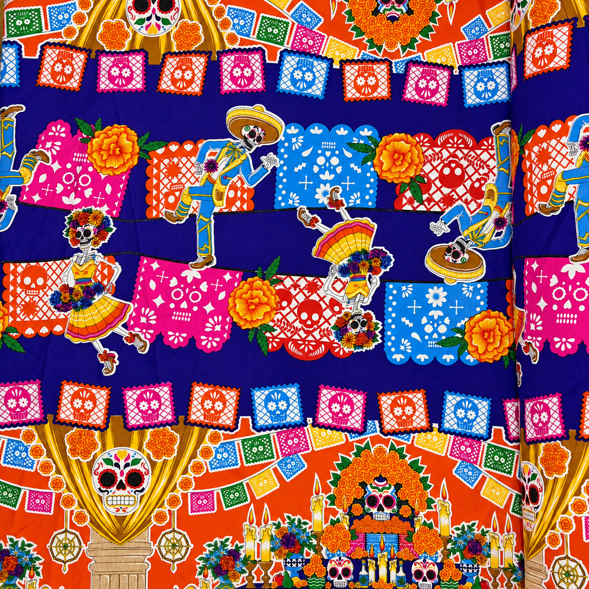 Tergal Altar Muertos Fondo Morado