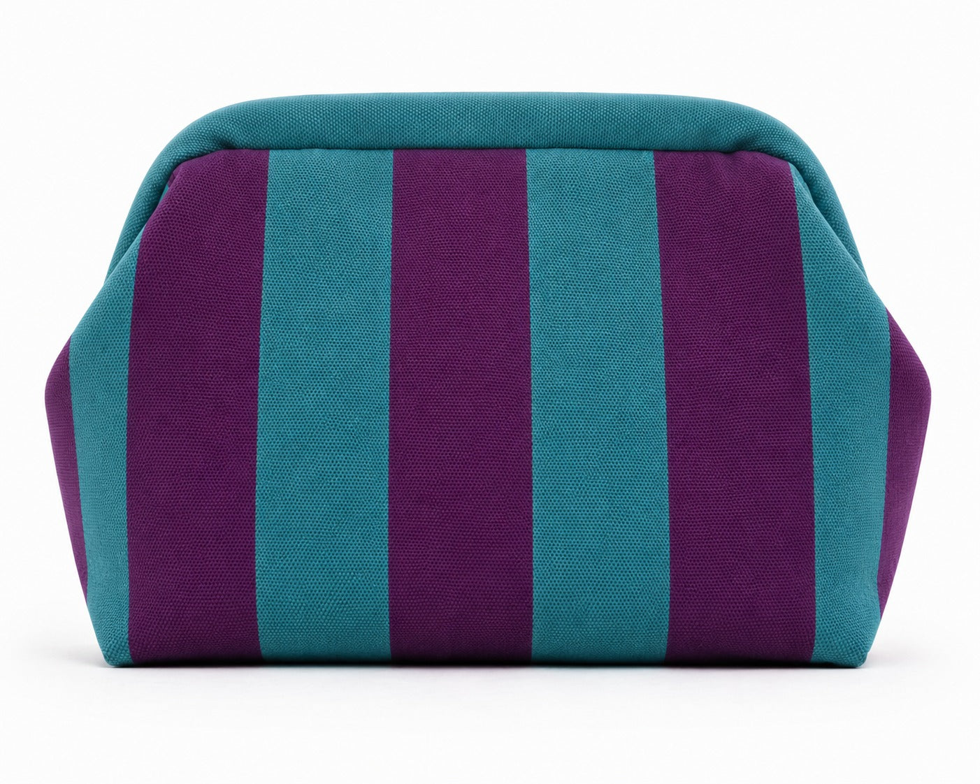 Bolsa Clutch Half Panama Rayas Azul Morado