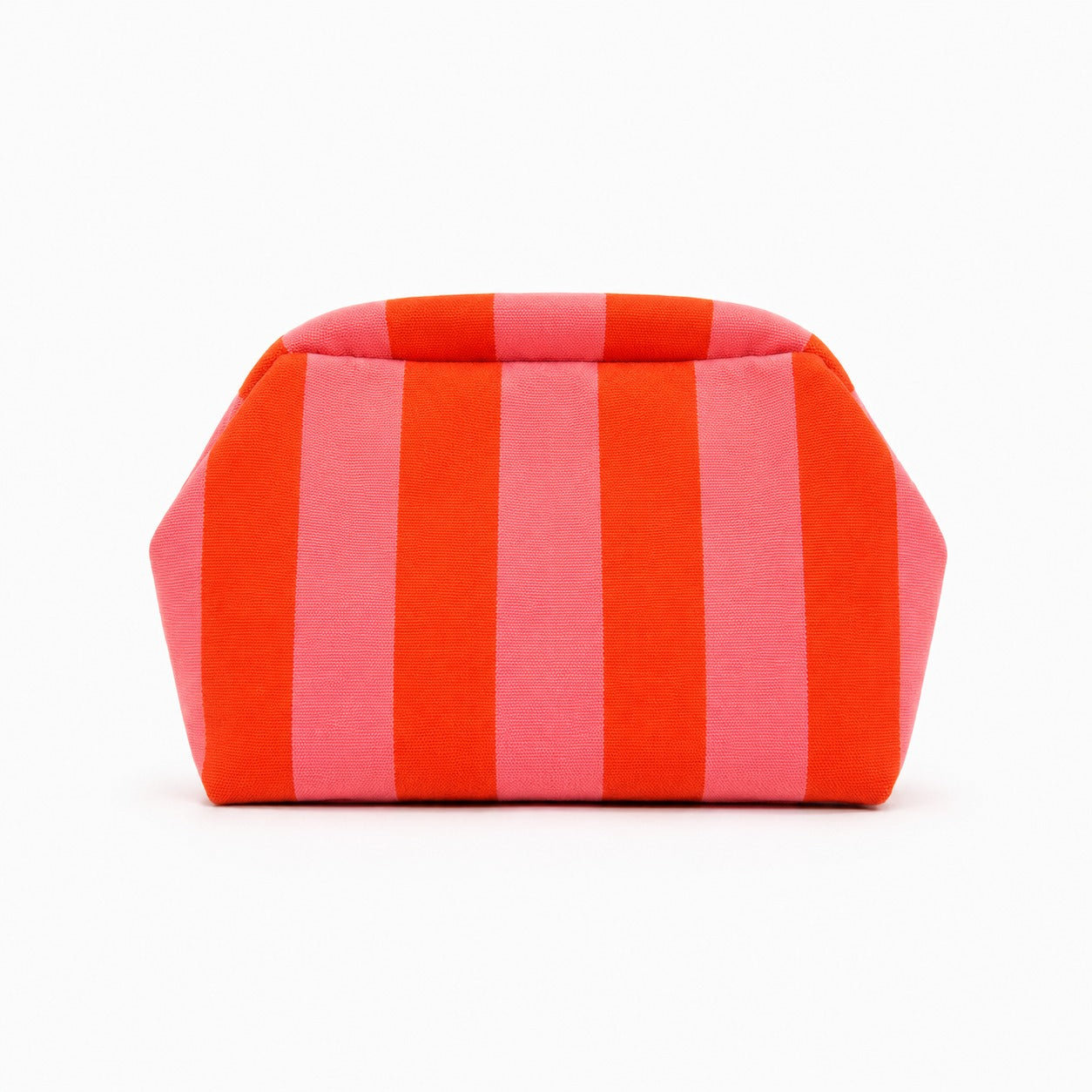 Bolsa Clutch Half Panama Rayas Rojo Rosa