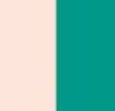 Half panama raya 4cm Rosa turquesa