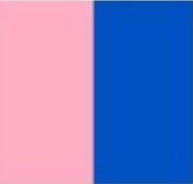 Half panama raya 4cm Rosa azul