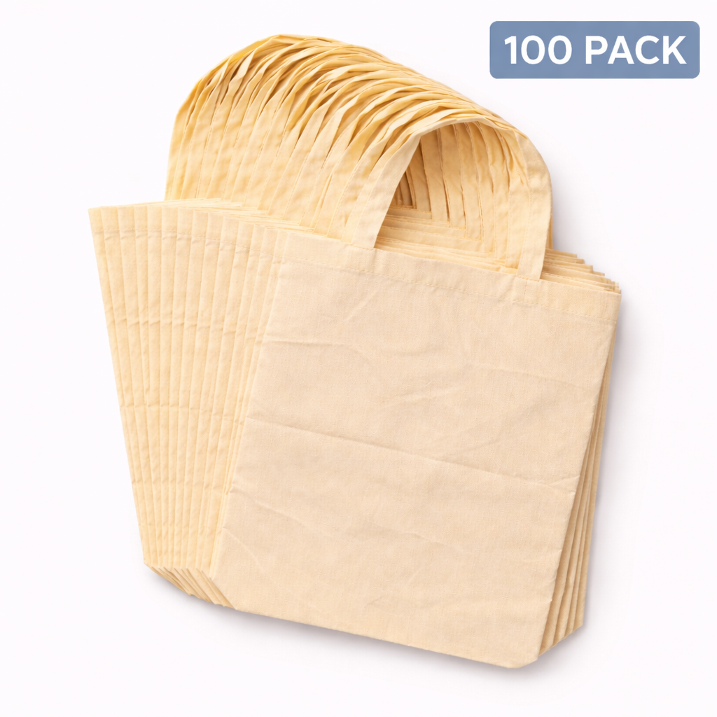 Paquete de bolsas de manta cruda – 100% algodón | 35×40 cm | Para personalizar