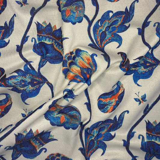 Tela Maya - Laia paisley azul