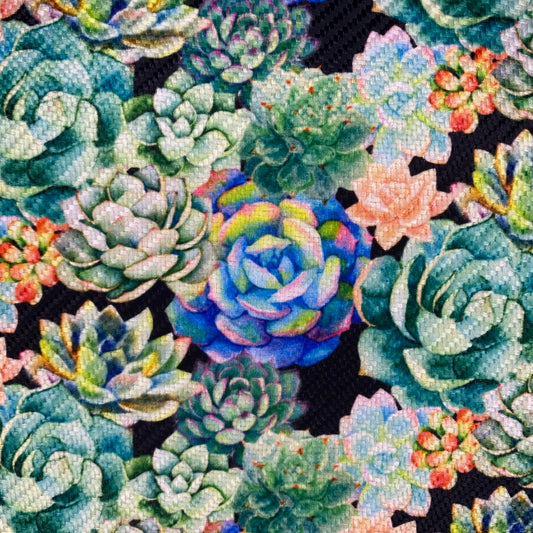 Tela Gaucho - Suculentas nar-azul