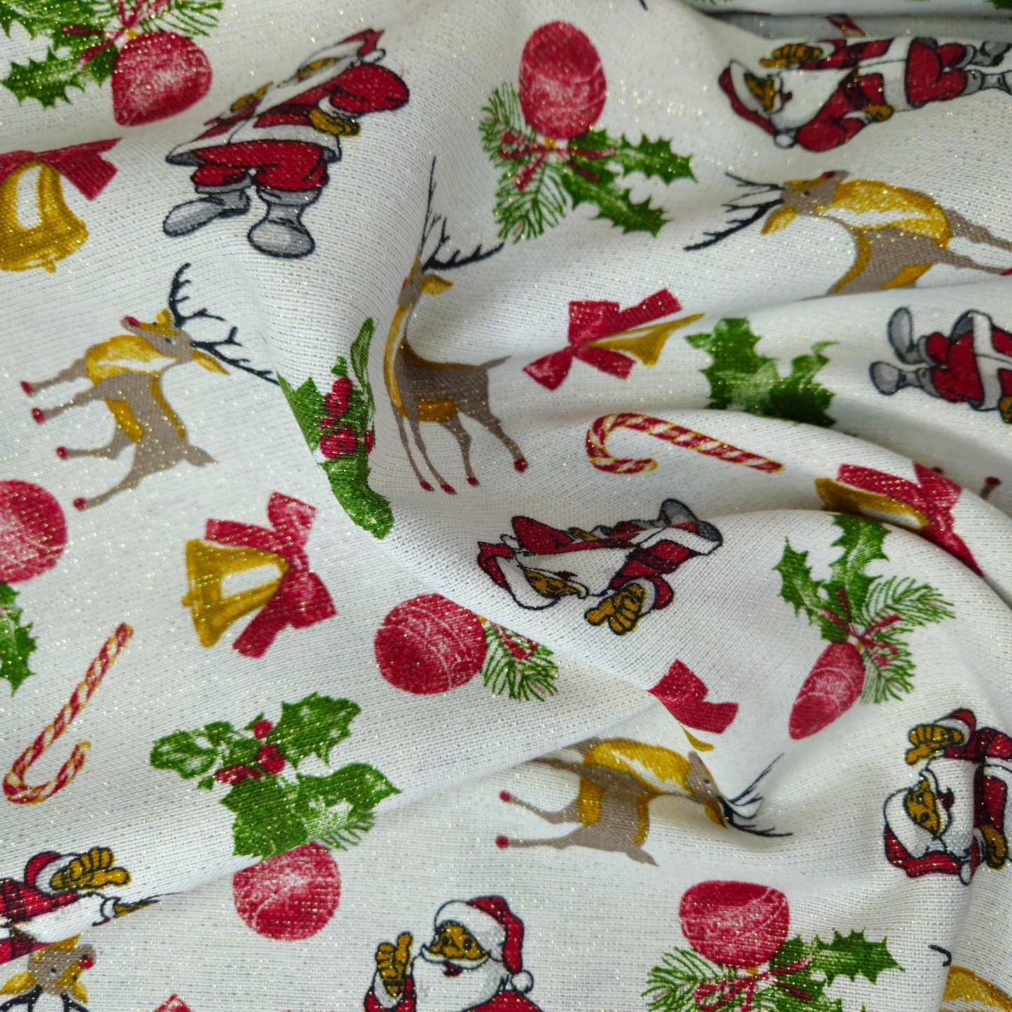 Loneta Lurex Doble ancho - Santa Claus