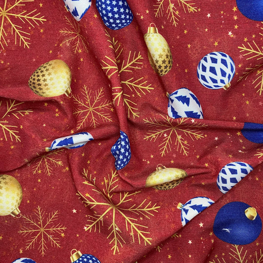 Half Panamá - Esferas y copos Roja