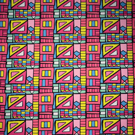 Tela Aurora- Grecas rosa frida 6