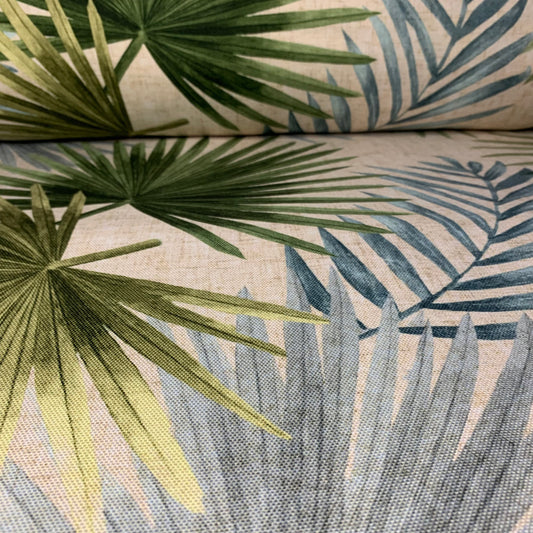 Tela Half Panamá - Tropicana acuamarino rotativo alina