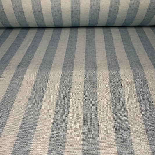 Tela Half Panamá - Ostara rayas sandia tropicana azul