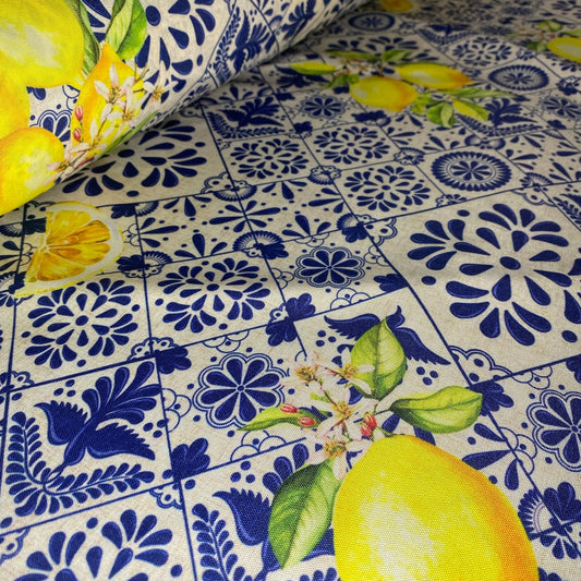 Tafeta 600 Talavera poblana con limones