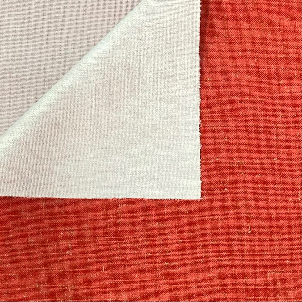 Tela lino Tapicería Rojo