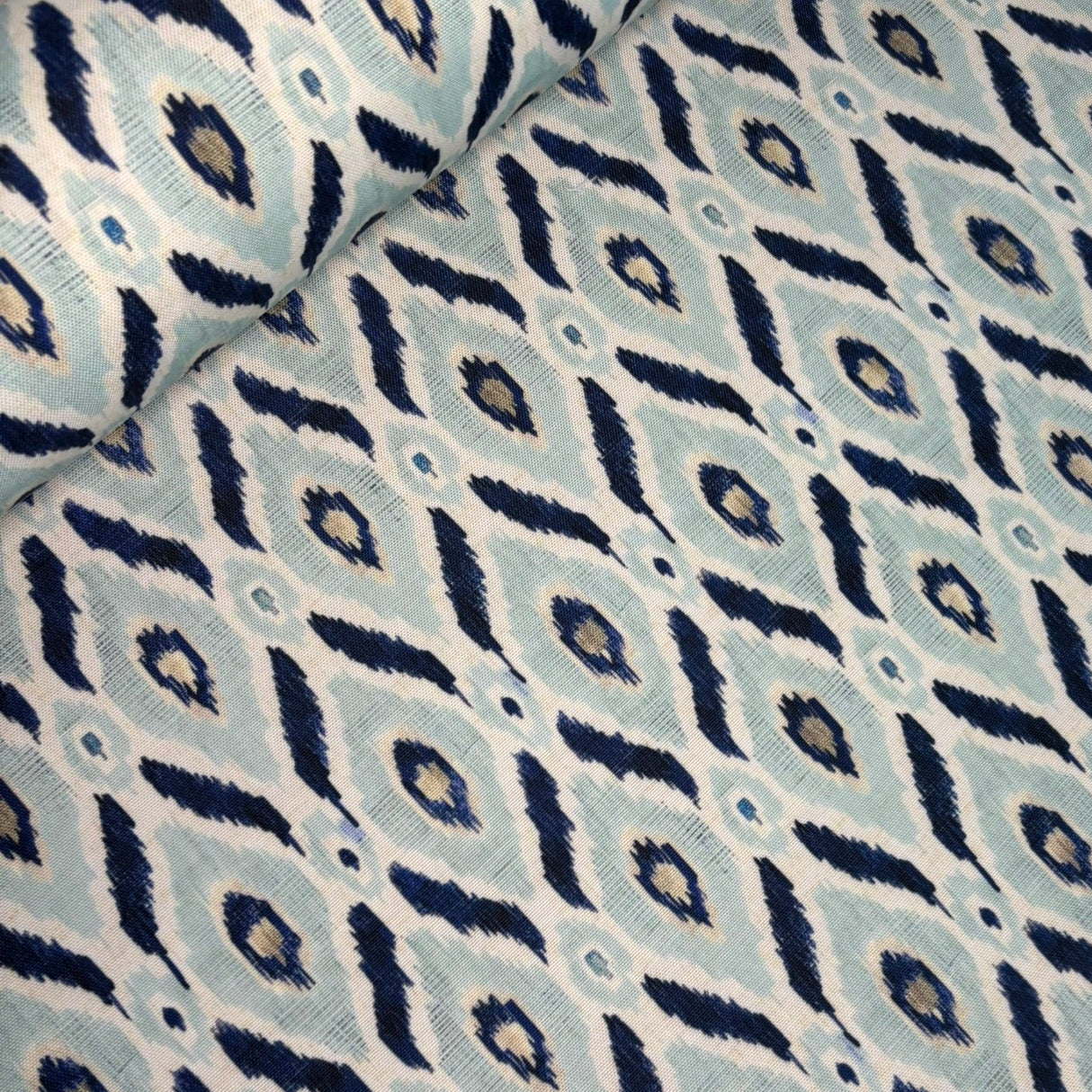 Half panama geometrico azul 2025 35