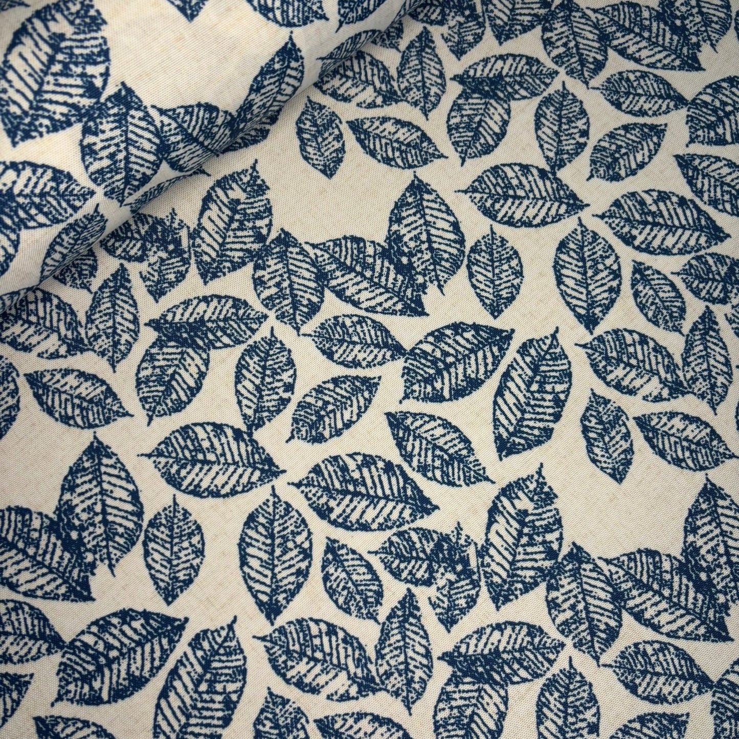 Half panama hoja de añil blanco y azul