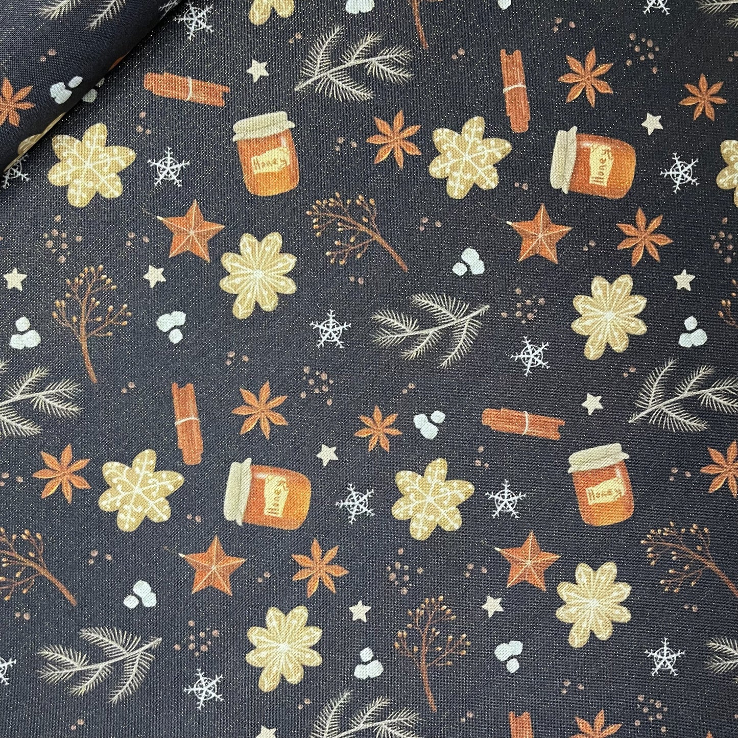 Half panama Lurex Navidad 86