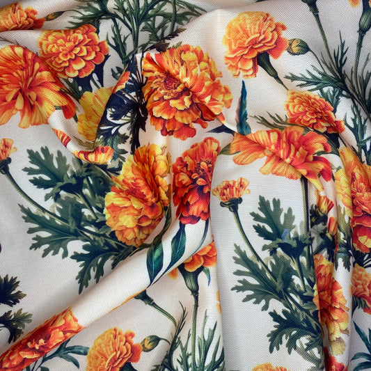 Half panama cempasúchil fondo beige