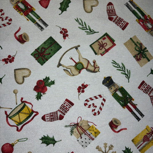 Panama Navidad Lurex cascanueces