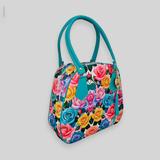 Bolsa artesanal - Rosas Colorfull
