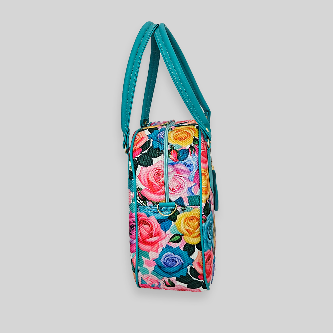Bolsa artesanal - Rosas Colorfull