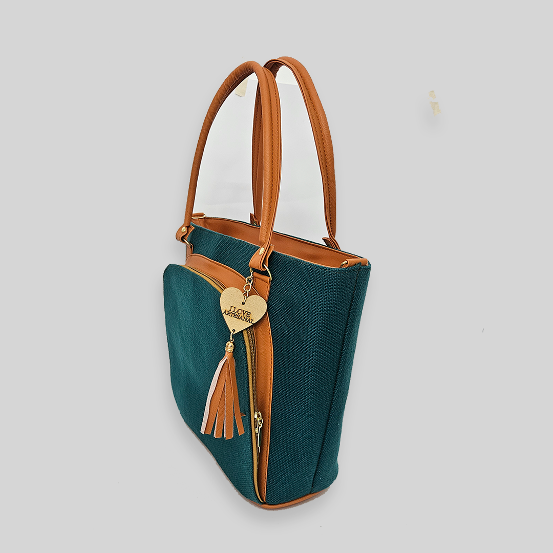Bolsa artesanal - Verde AQ