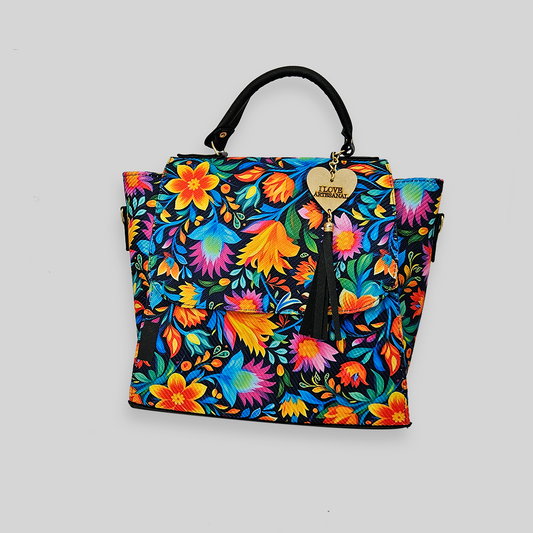 Bolsa artesanal - Flor de temporada