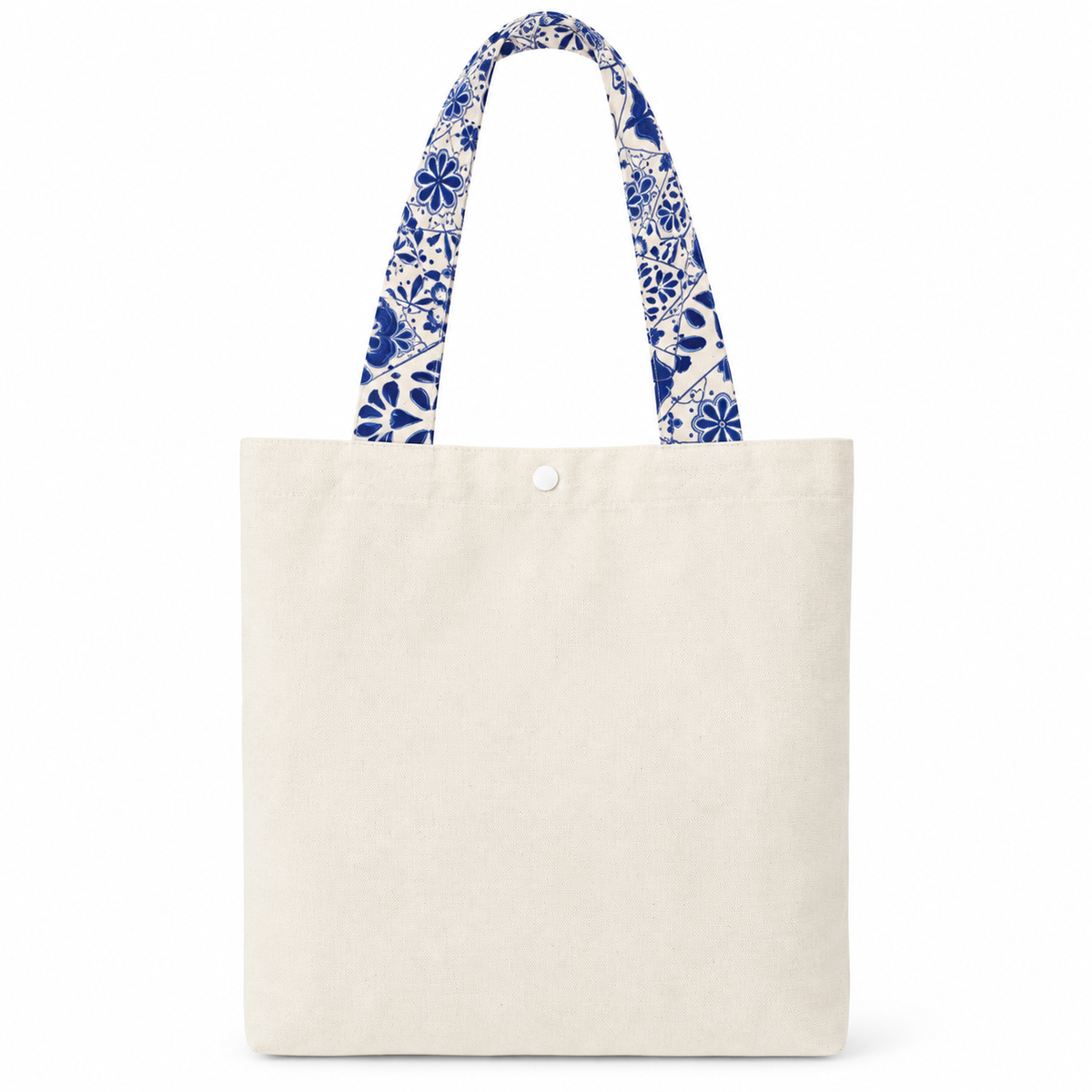 Tote Bag Cruda con detalles Talavera