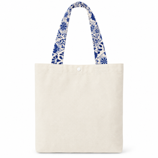 Tote Bag Cruda con detalles Talavera