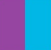 Half panama raya 4cm Morado azul