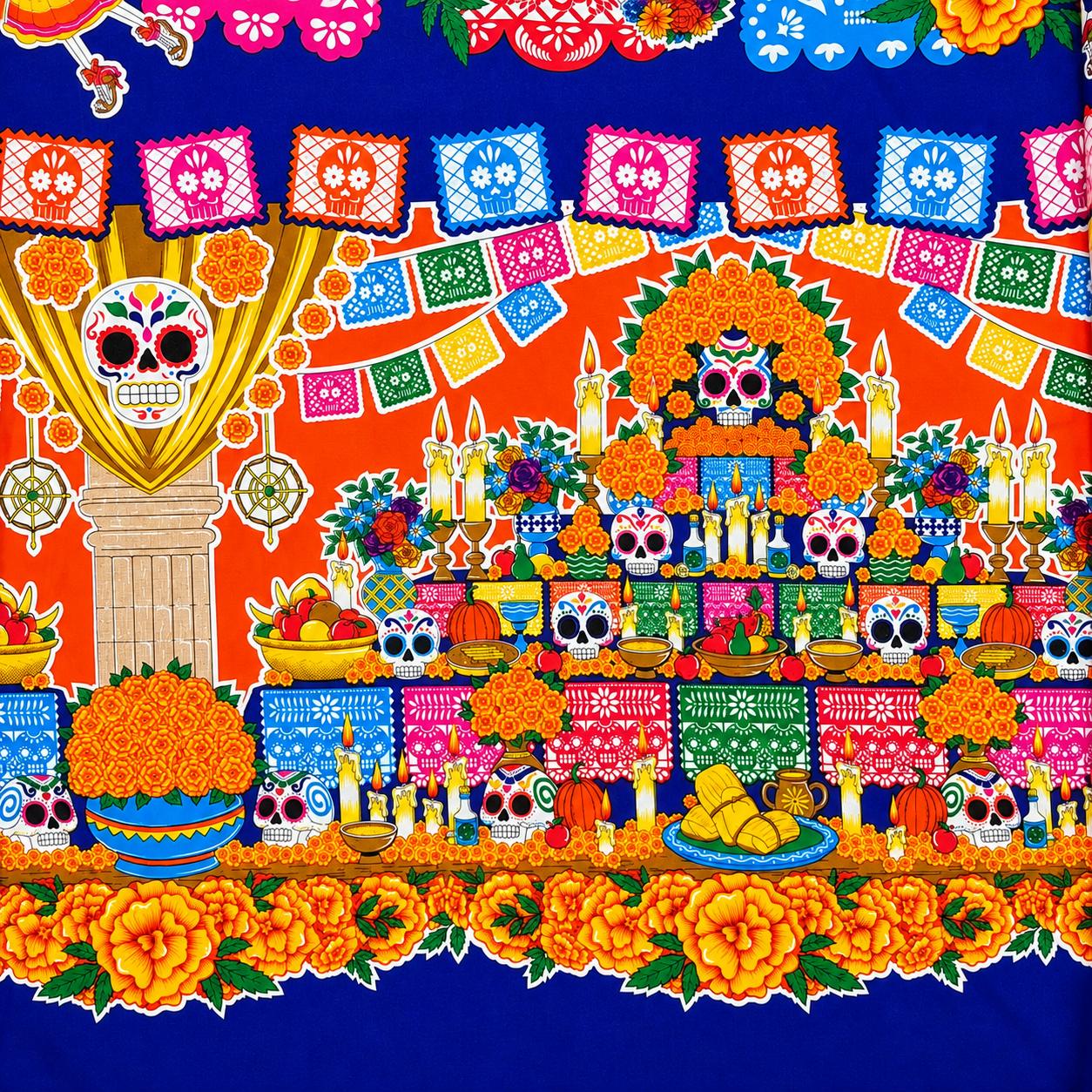 Tergal Altar Muertos Fondo Morado