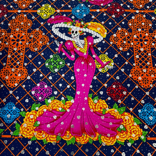 Foil Muertos - Señora Muerte Azul