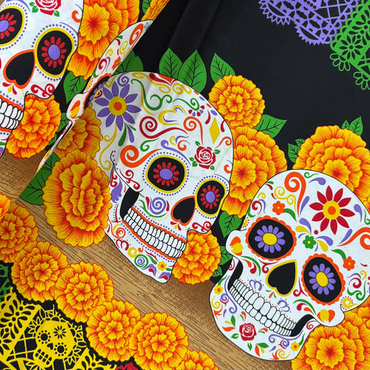Tergal Ofrenda Cempaxúchitl Fondo Negro