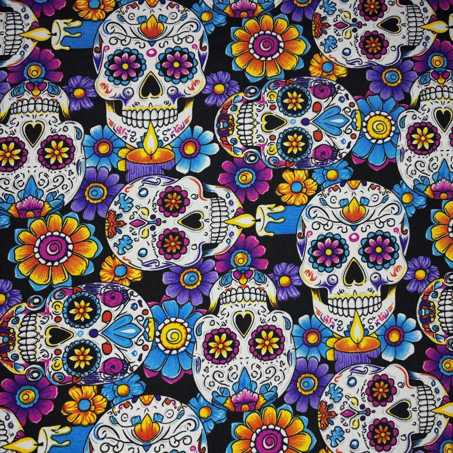 Tergal calavera y vela