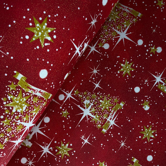 Panama Navidad Lurex Arbol Rojo
