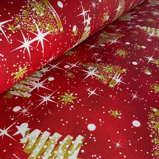 Panama Navidad Lurex Arbol Rojo