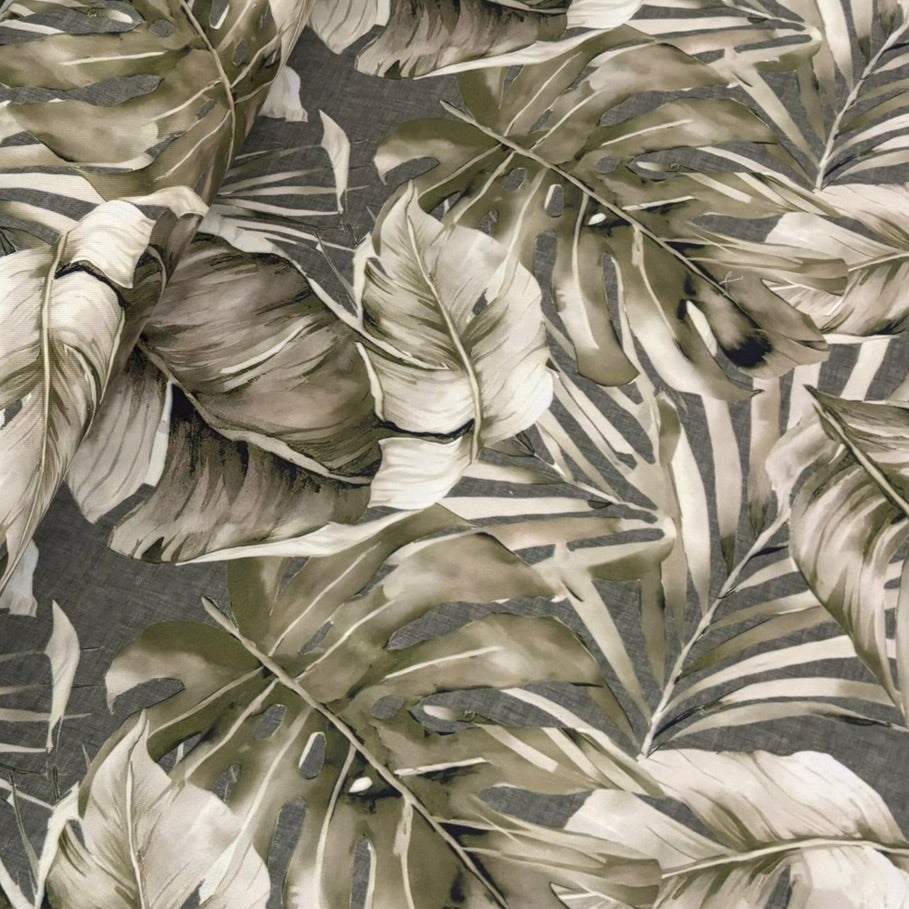 Half panama doble ancho monstera green 1