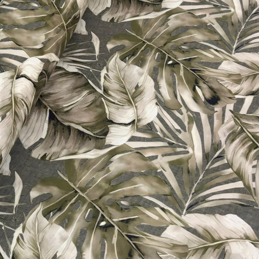 Half panama doble ancho monstera green 1