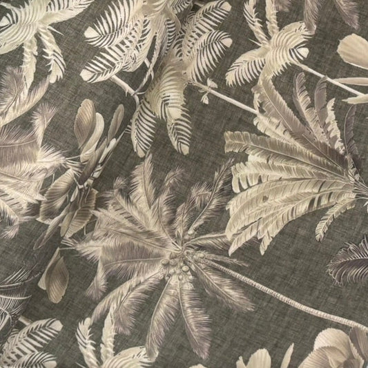 Half panama doble ancho Monstera palmeras green 2